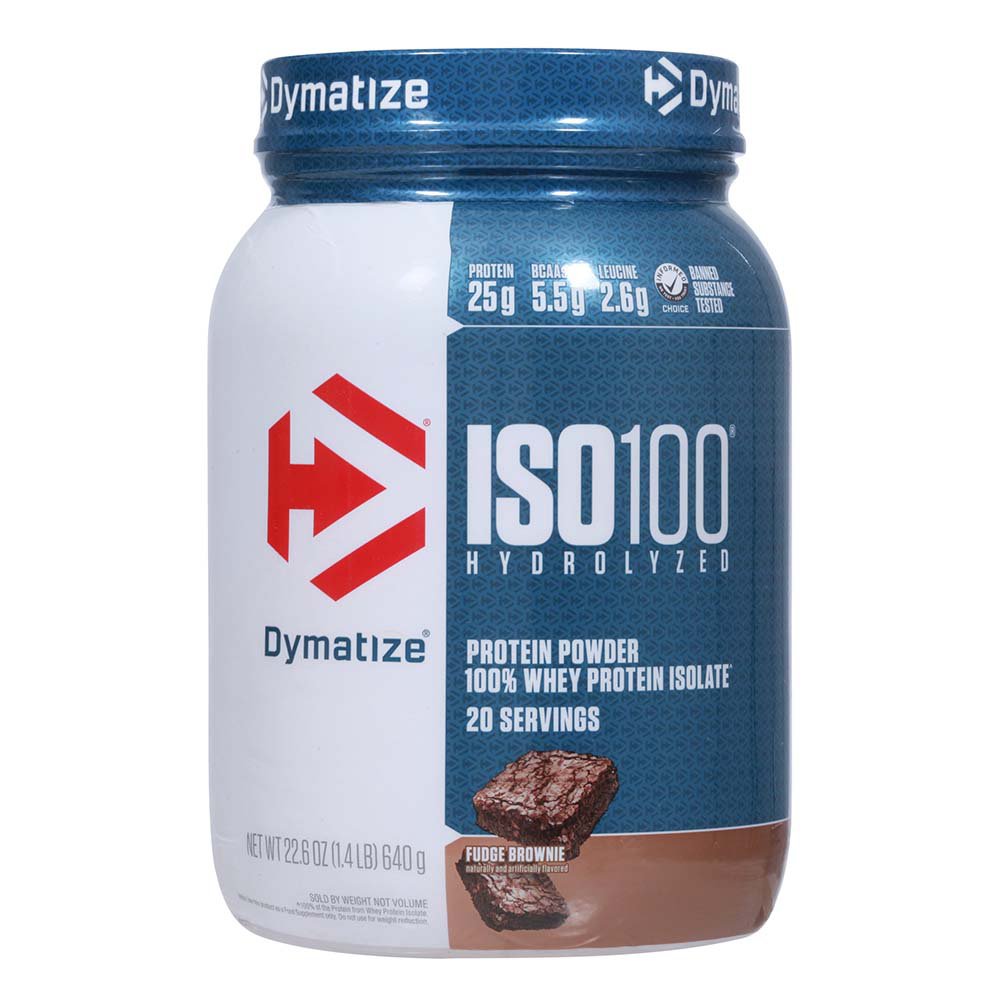 Dymatize ISO100 Hydrolyzed Whey 25g Protein Powder - Fudge Brownie