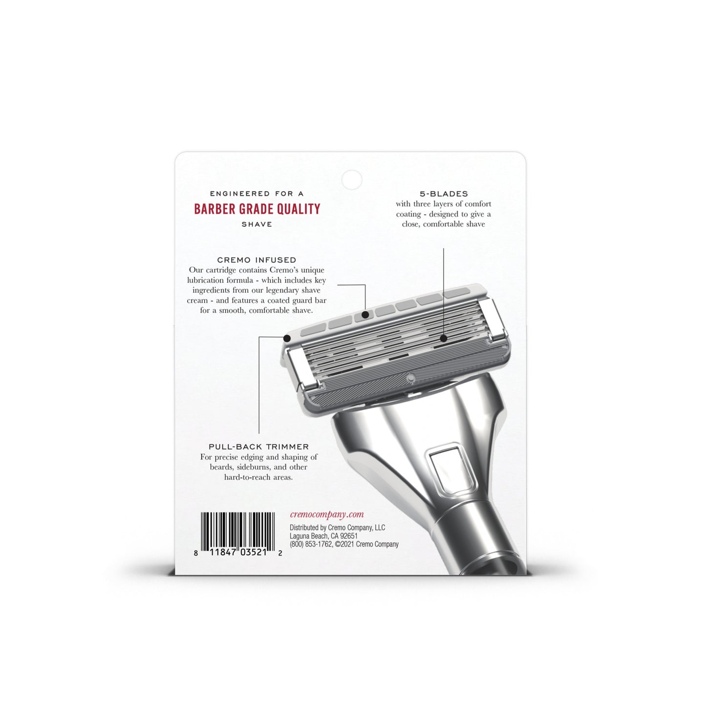 Cremo Barber Grade Durable Steel Razor Blade Refills