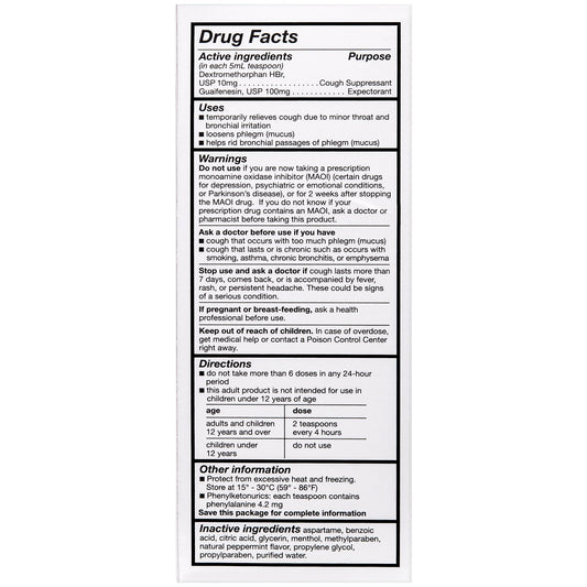 Safetussin DM Cough + Chest Congestion