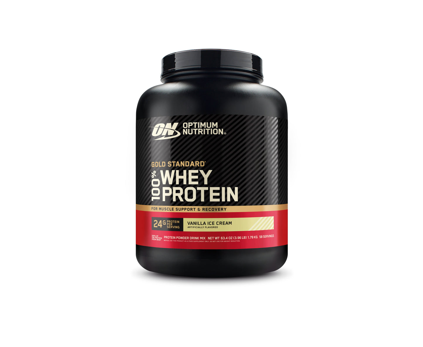 Optimum Nutrition Gold Standard 100% Whey 24g Protein Powder - Vanilla Ice Cream