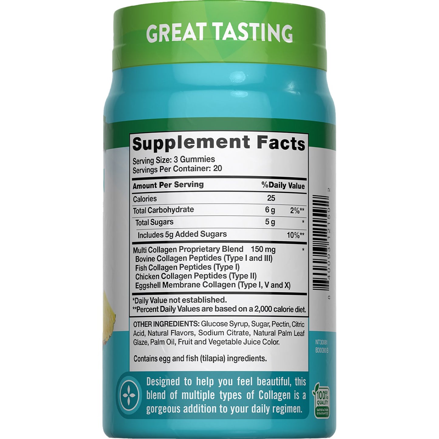 Nature's Truth Multi Collagen Peptides Gummies - Mixed Fruit