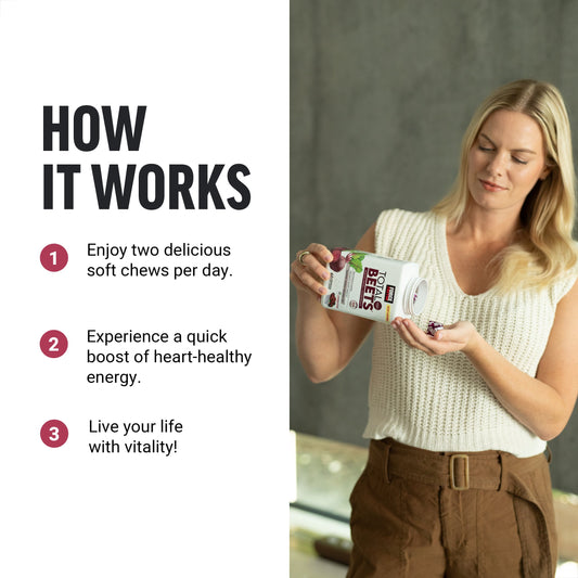Force Factor Total Beets Soft Chews - Acai Berry