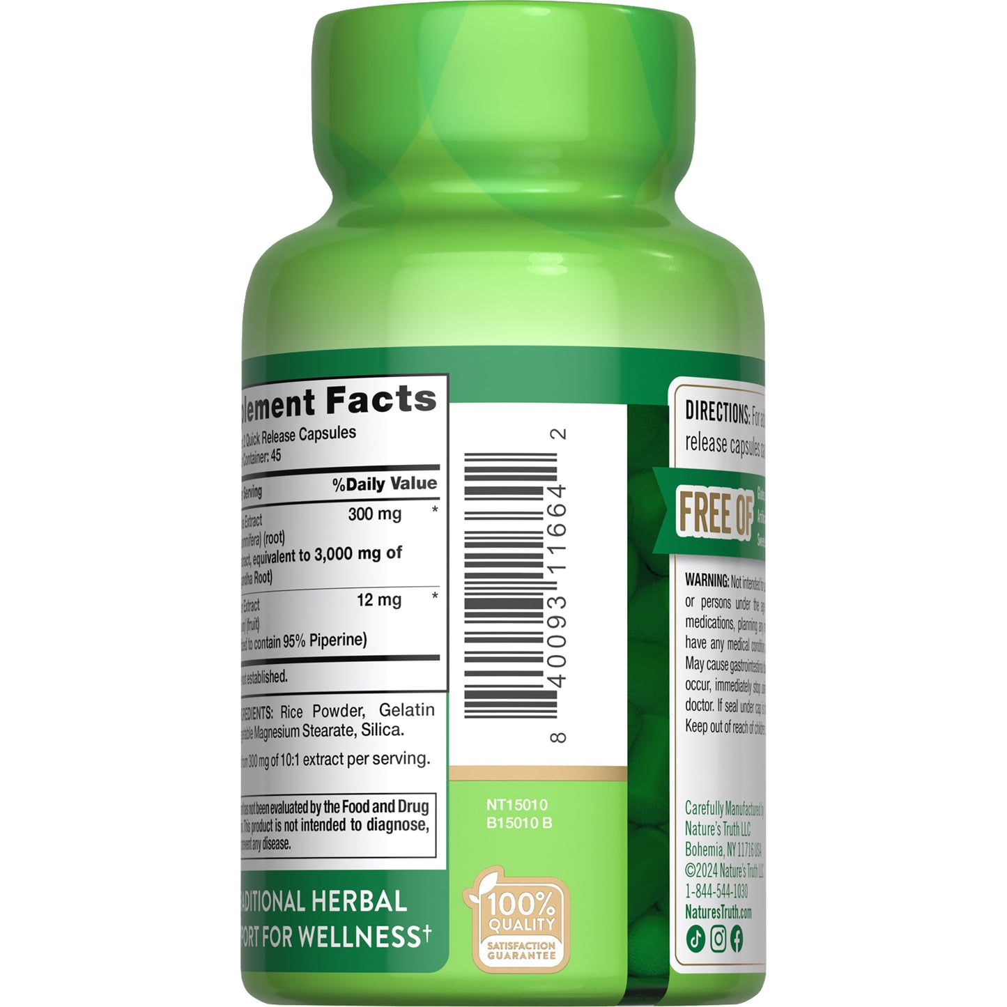 Nature's Truth Ashwagandha - 3,000 mg