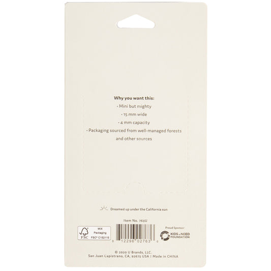 U Brands Mini Binder Clips - Gold