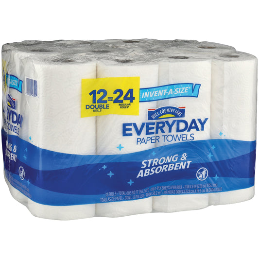 Hill Country Fare Invent-A-Size Paper Towels