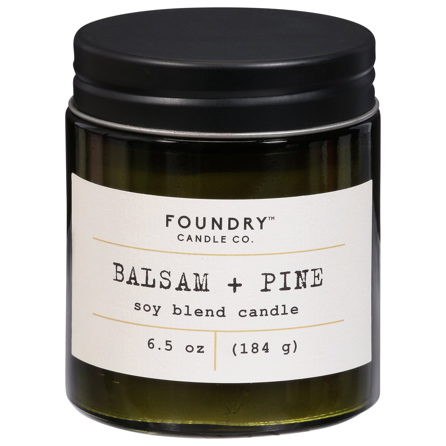 Foundry Candle Co. Balsam & Pine Scented Soy Candle