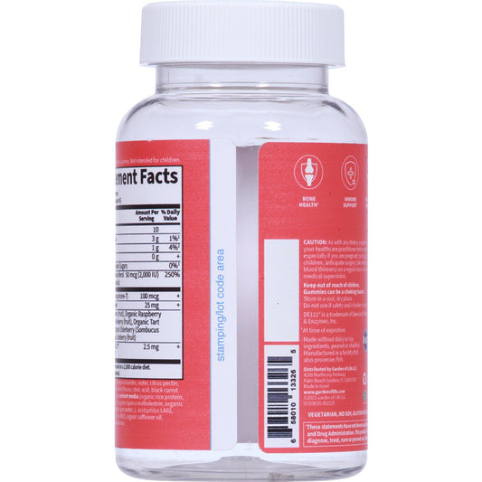 Garden of Life Vitamin Code Vitamins D3 & K2 Gummies - Raspberry Lemon