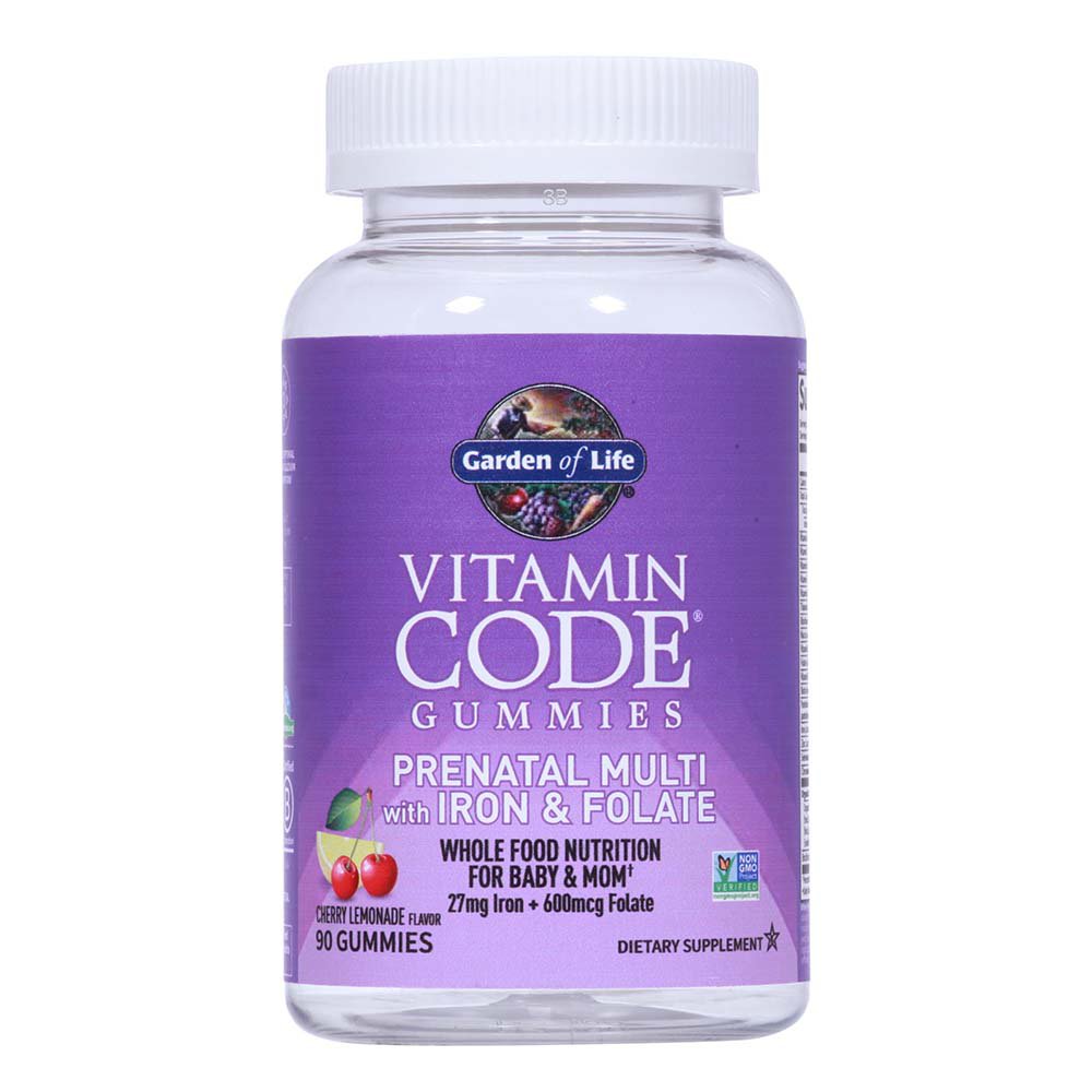 Garden of Life Vitamin Code Prenatal Multi Gummies with Iron & Folate - Cherry Lemonade