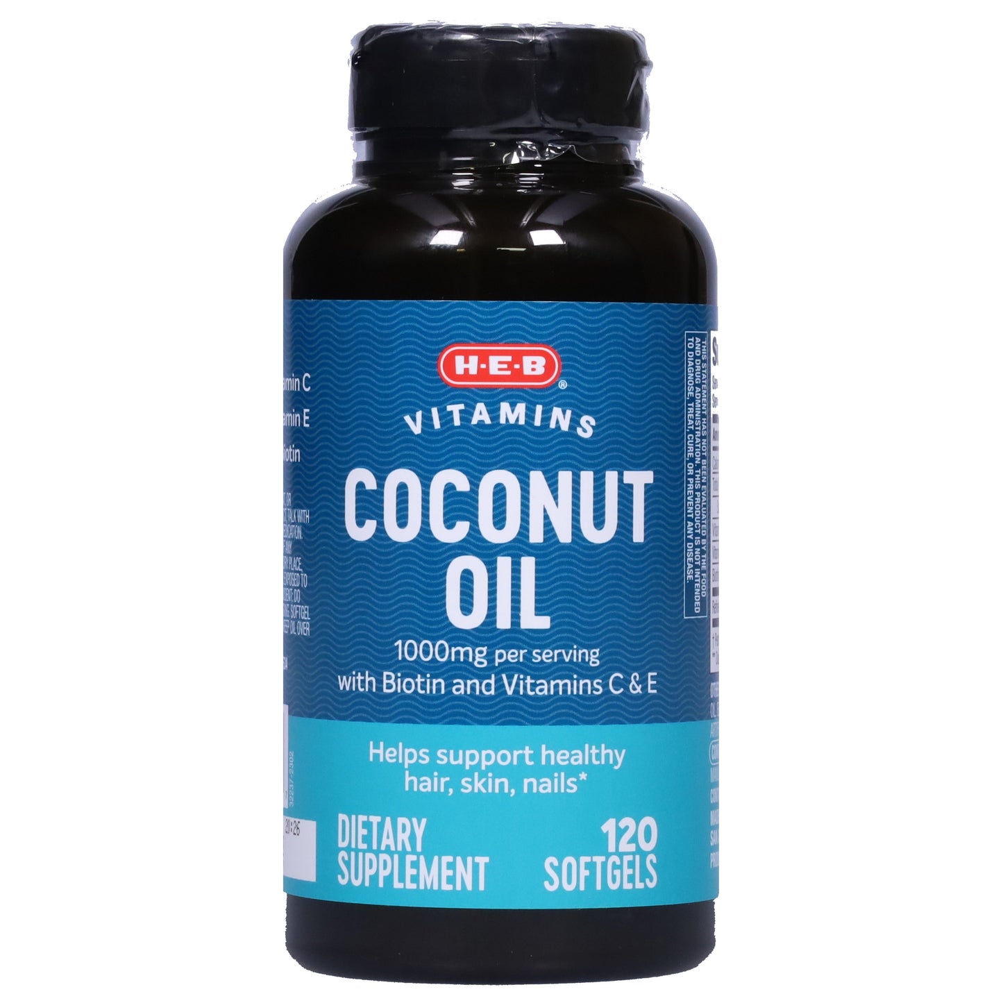 H-E-B Vitamins Coconut Oil with Vitamin E Softgels