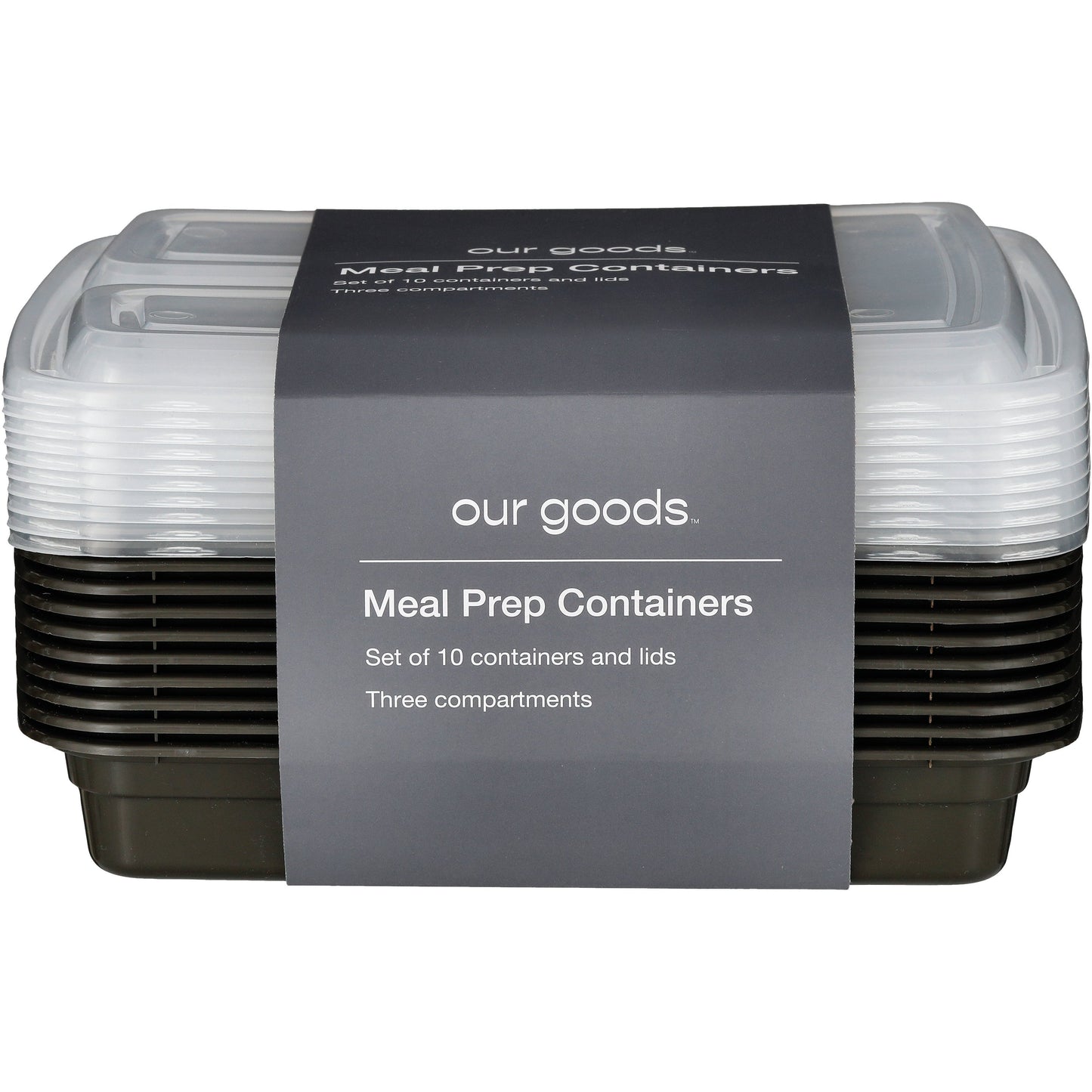 our goods 3 Section Meal Prep Container
