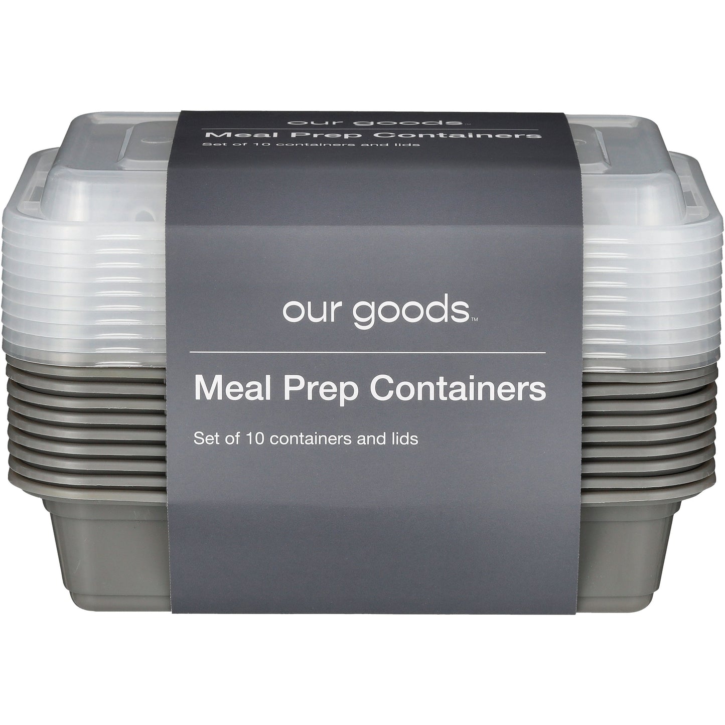 our goods 1 Section Meal Prep Containers