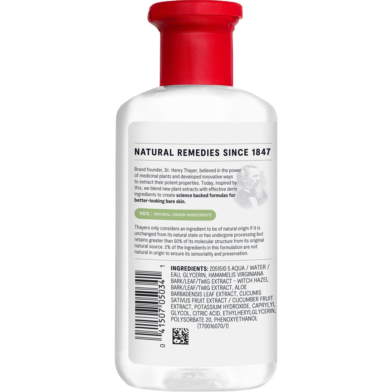 Thayers Witch Hazel Facial Toner - Cucumber, Alcohol Free