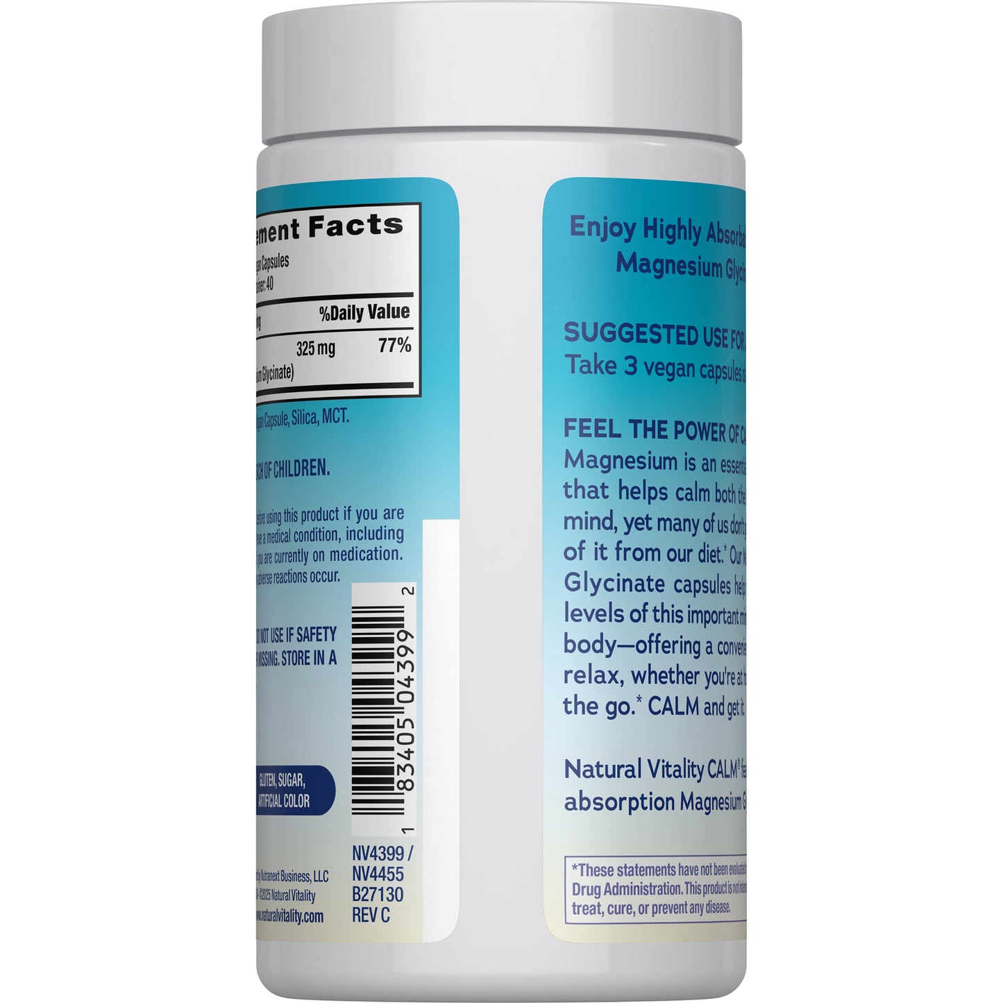 Natural Vitality Calm Calm Magnesium Glycinate Capsules