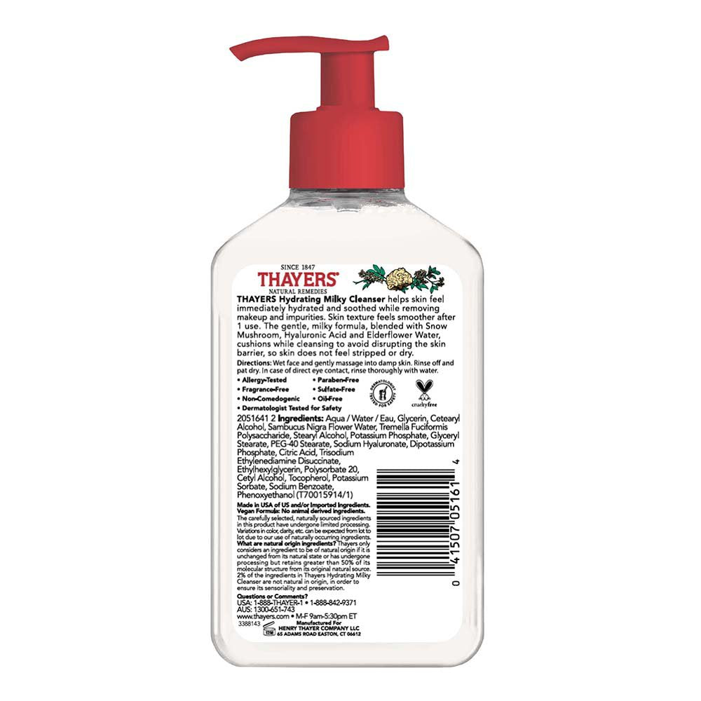 Thayers Hydrating Milky Cleanser - Snow Mushroom