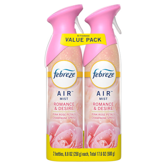 Febreze Air Freshener Spray - Odor-Fighting Room Spray - Romance & Desire Scent