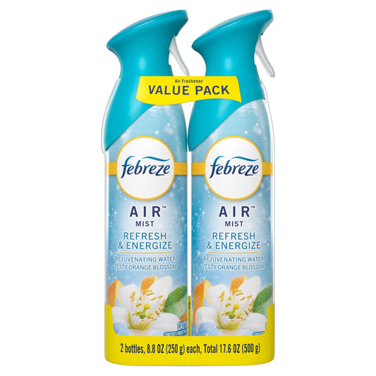 Febreze Air Freshener Spray - Odor-Fighting Room Spray - Refresh & Energize Scent