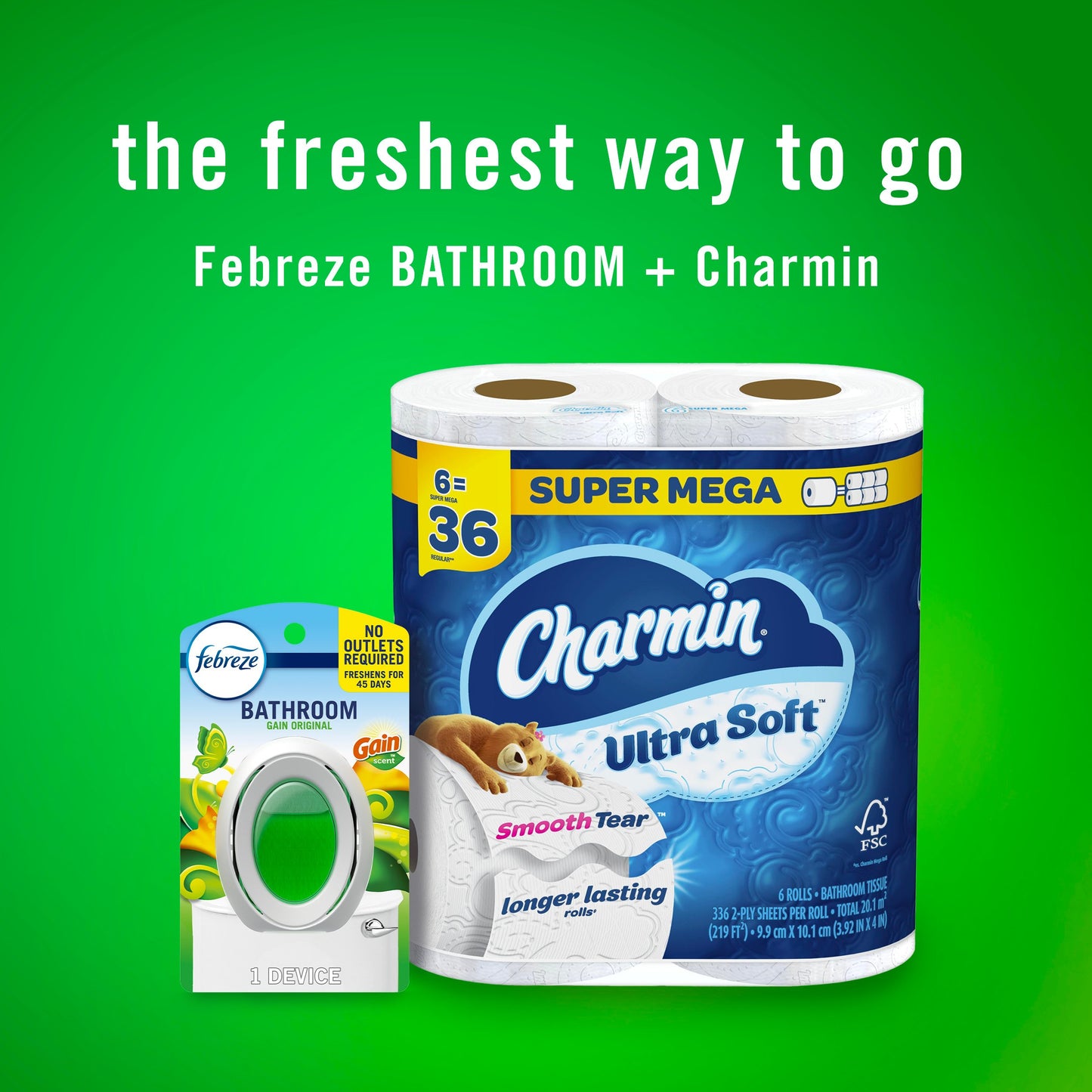 Febreze Bathroom Air Freshener - Gain Original