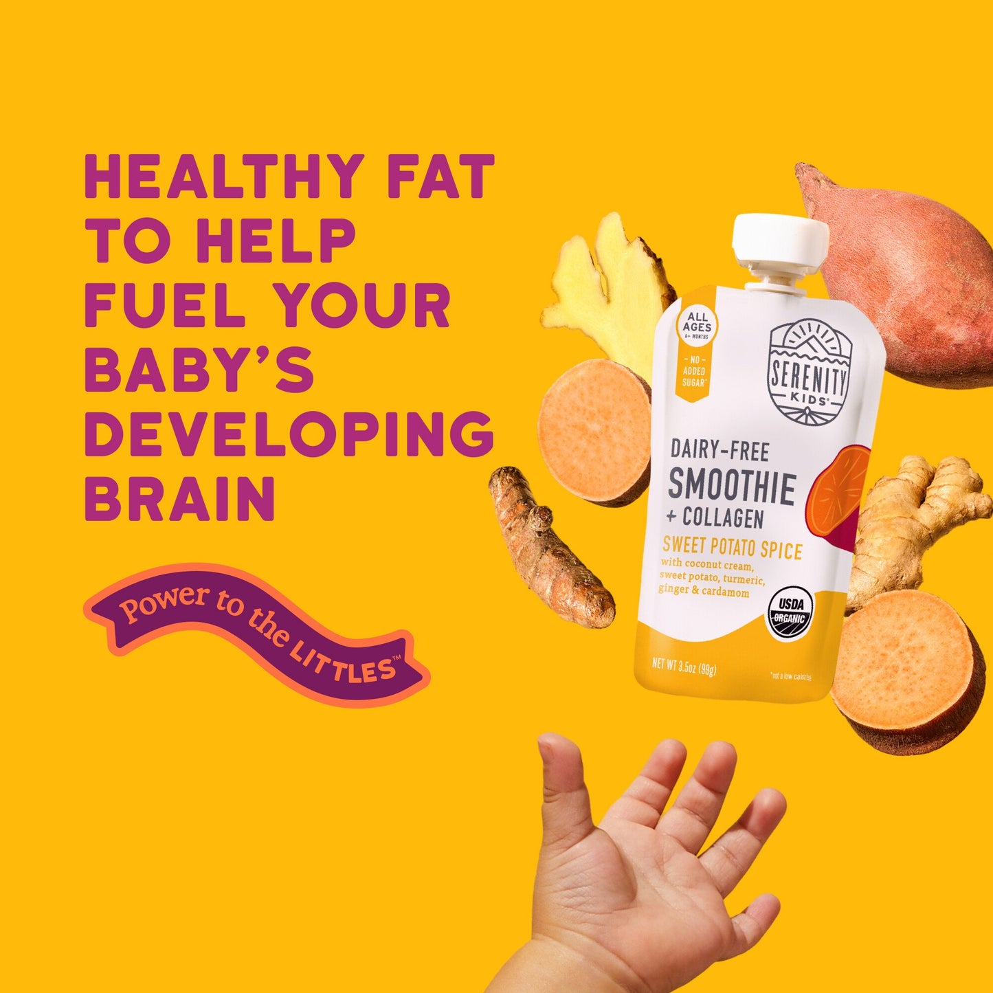 Serenity Kids Dairy Free Smoothie with Collagen - Sweet Potato Spice