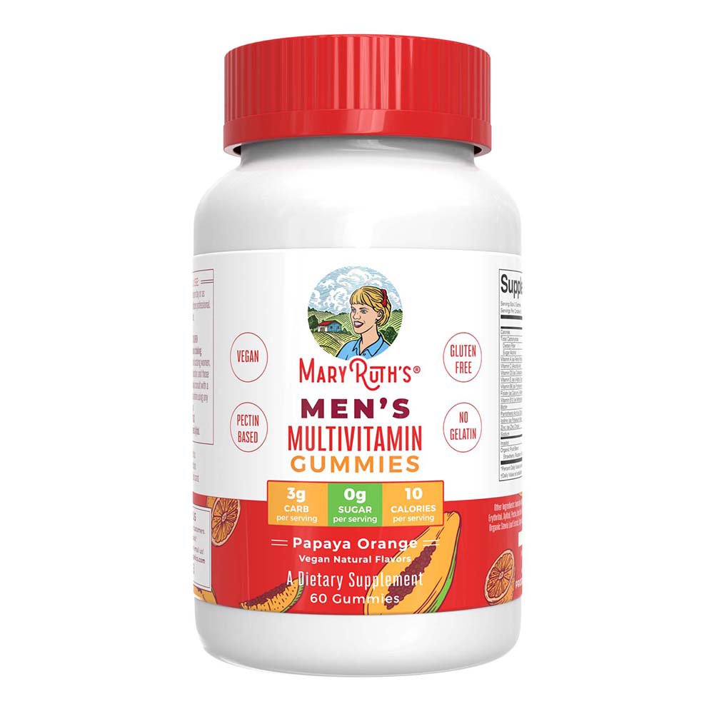 Mary Ruth's Men's Multivitamin Gummies - Papaya Orange