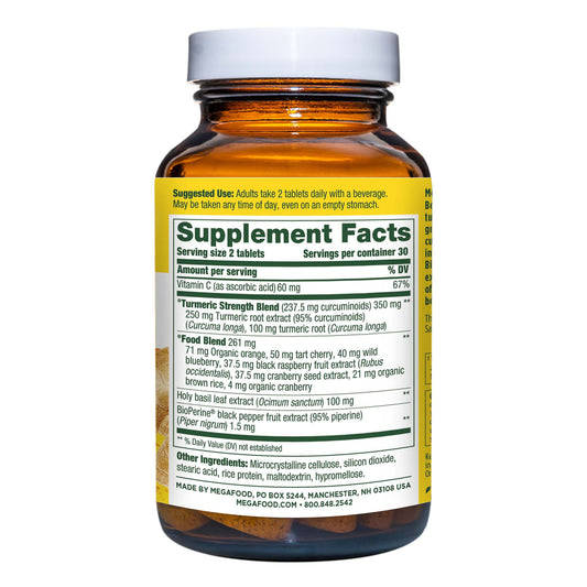 MegaFood Turmeric Curcumin Mini Tablets