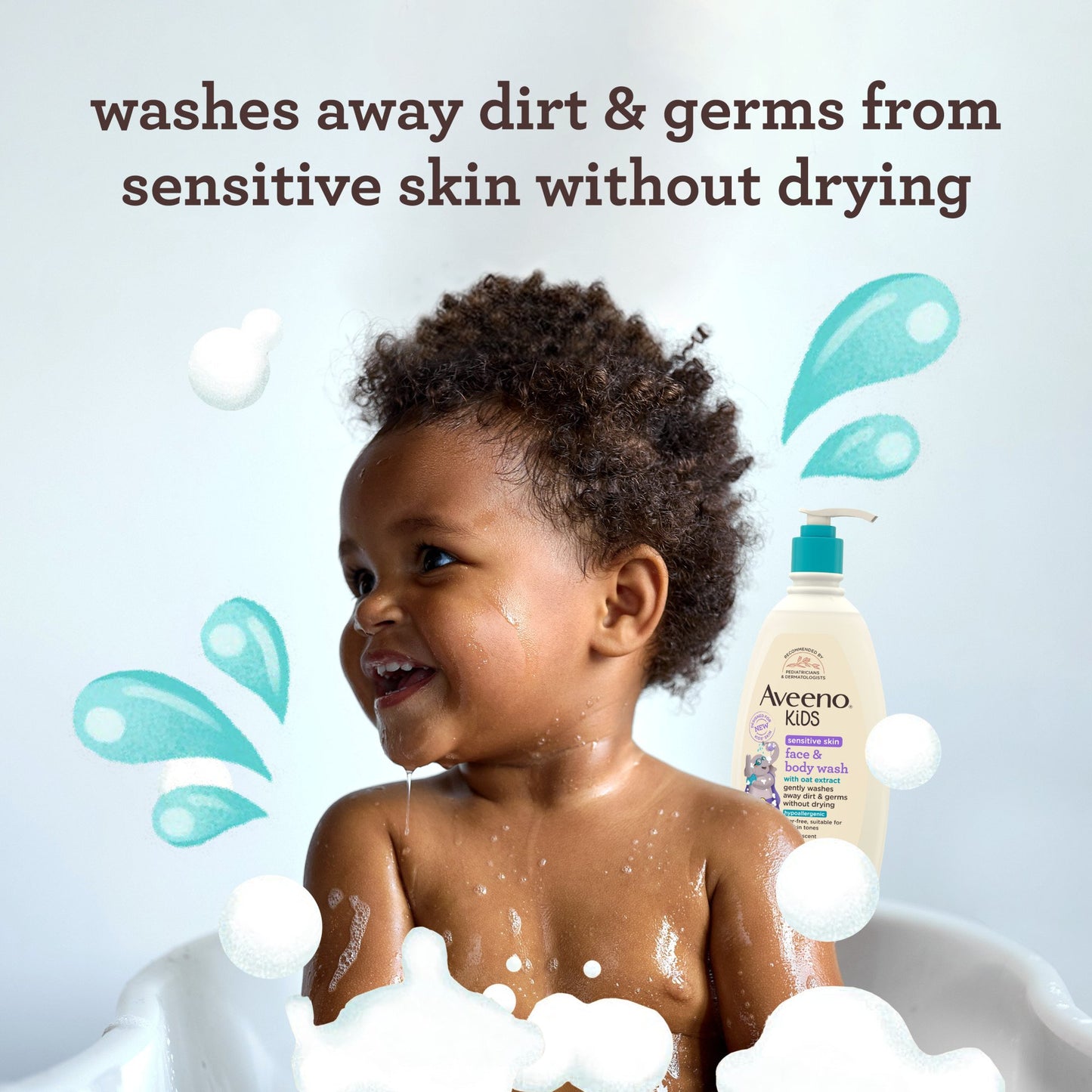 Aveeno Baby Kids Sensitive Skin Face & Body Wash