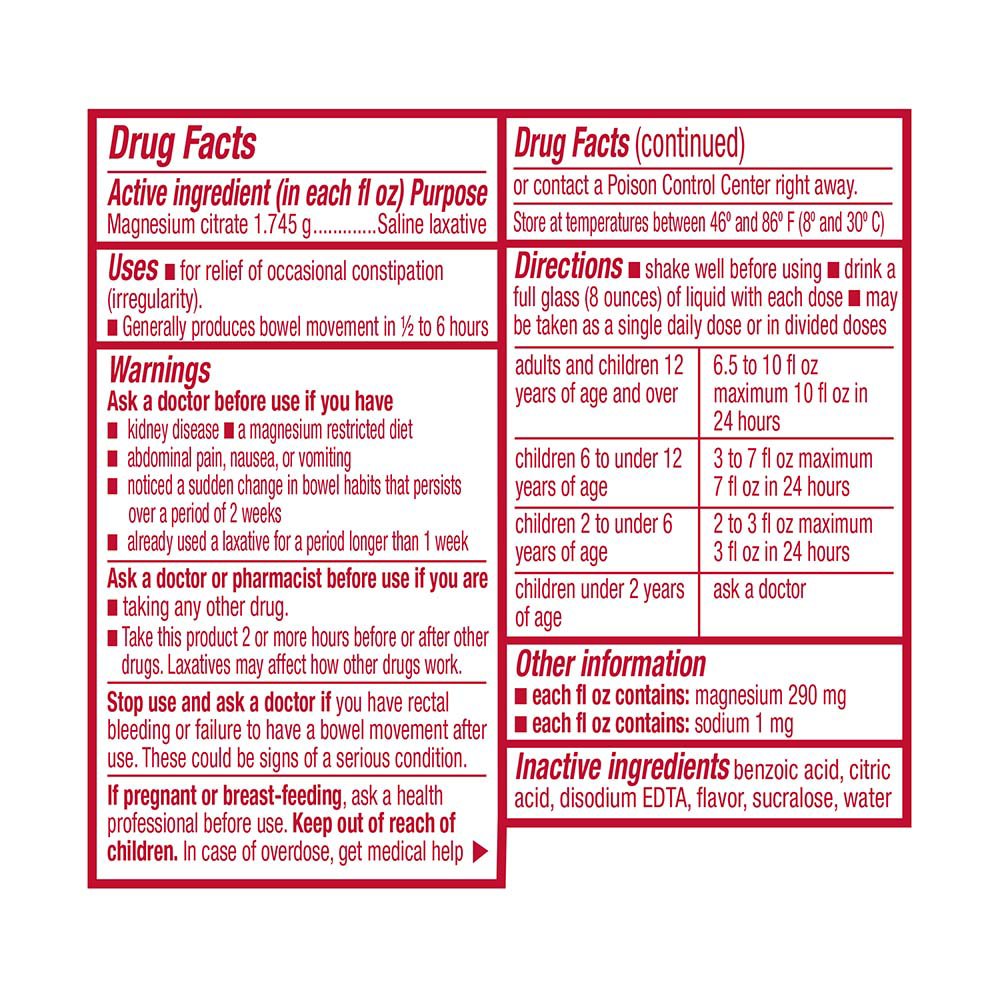 Swan Magnesium Citrate Oral Solution - Cherry