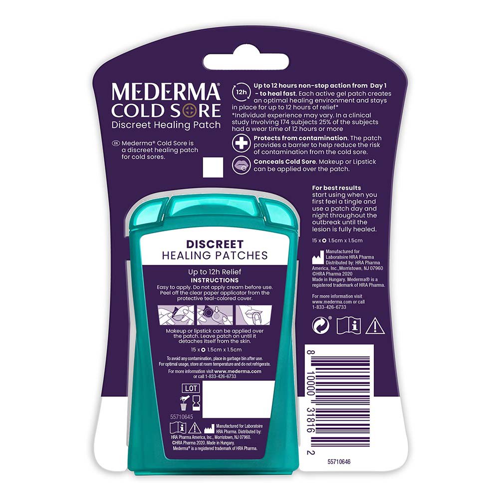 Mederma Cold Sore Discreet Healing Patch