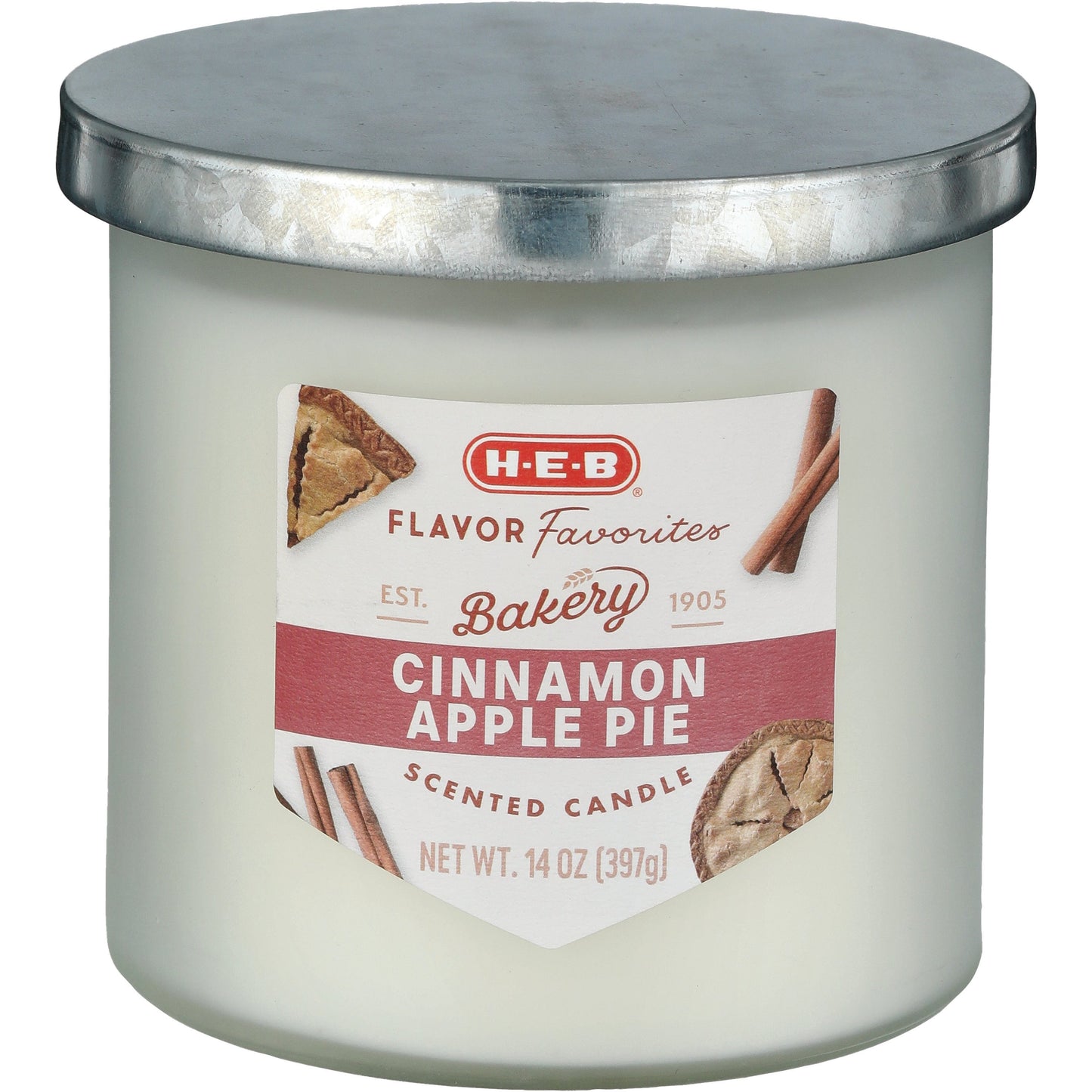 H-E-B Flavor Favorites Bakery Cinnamon Apple Pie Scented Candle