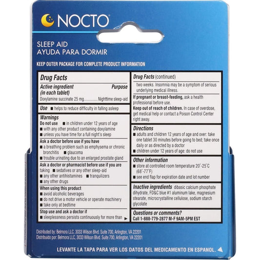 Nocto Nighttime Sleep Aid Tablets