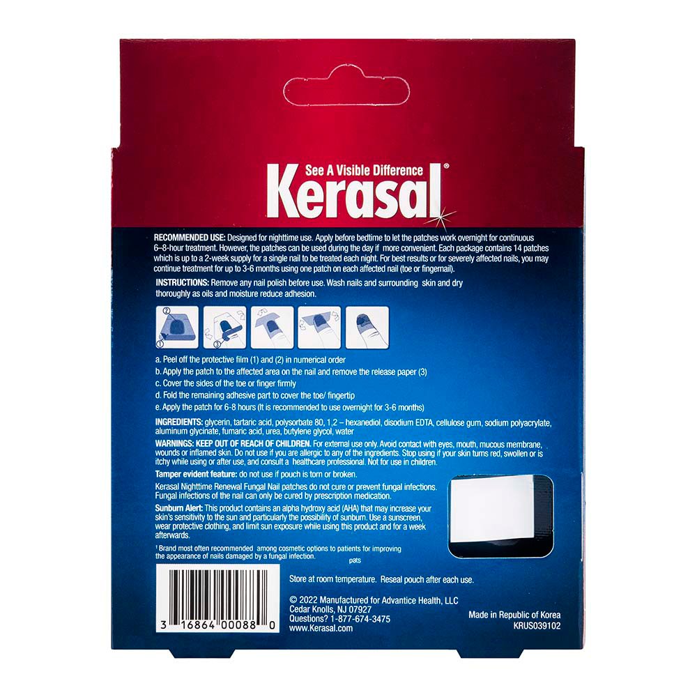 Kerasal Nighttime Renewal Fungal Nail Patches