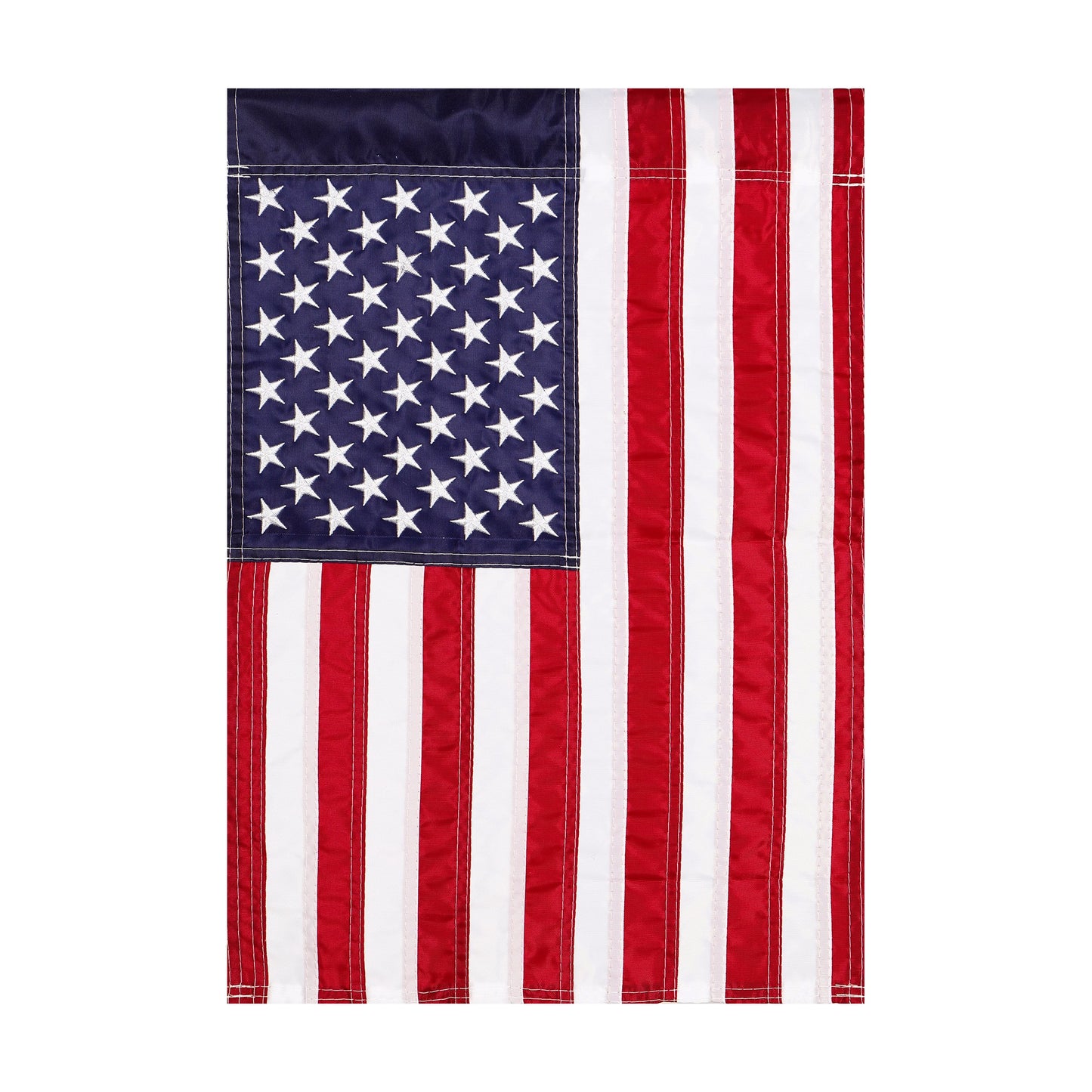 Evergreen Applique American Garden Flag