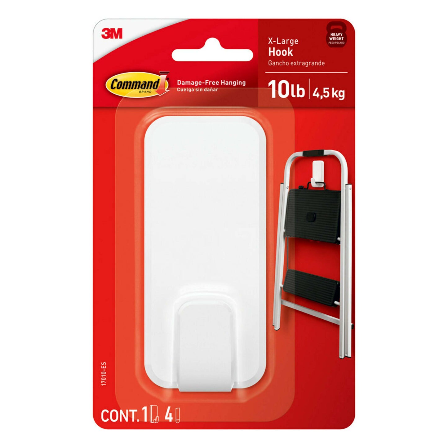 Command X-Large Hook - White