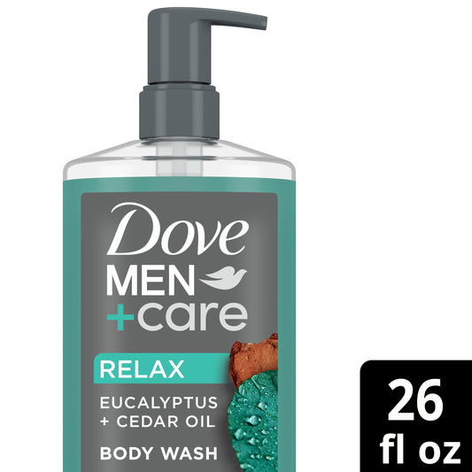 Dove Men+Care Care Relax Pump Body Wash - Eucalyptus + Cedar Oil