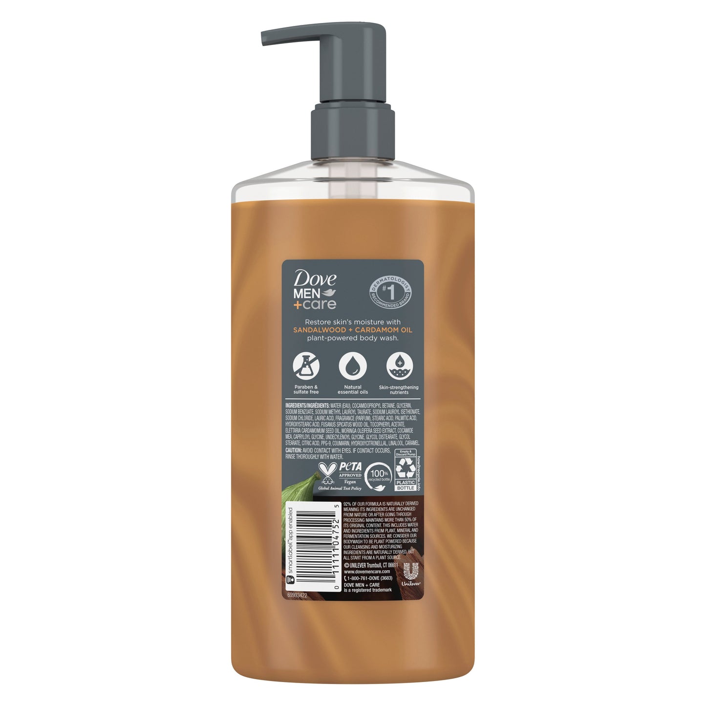 Dove Men+Care Care Restore Body Wash - Sandalwood + Cardamom Oil