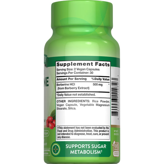 Nature's Truth Advanced Berberine HCI 500mg Capsules