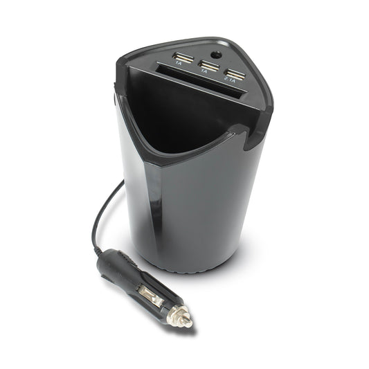 iHome Auto Cup Holder Charger - Black