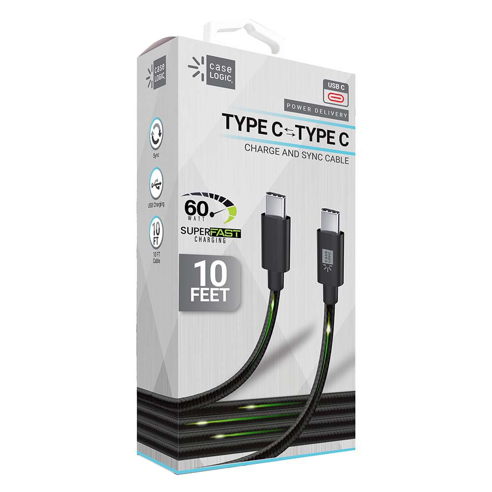 Case Logic USB-C to USB-C Charging Cable - Black