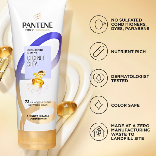 Pantene Curl Define & Shine Coconut + Shea Miracle Conditioner
