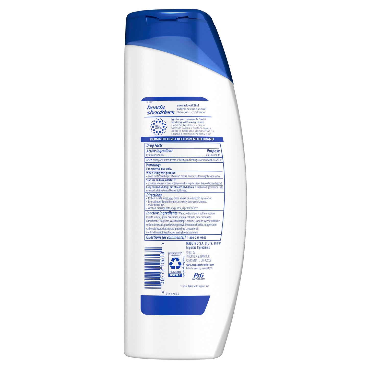 Head & Shoulders Avocado Oil 2 in 1 Shampoo + Conditioner