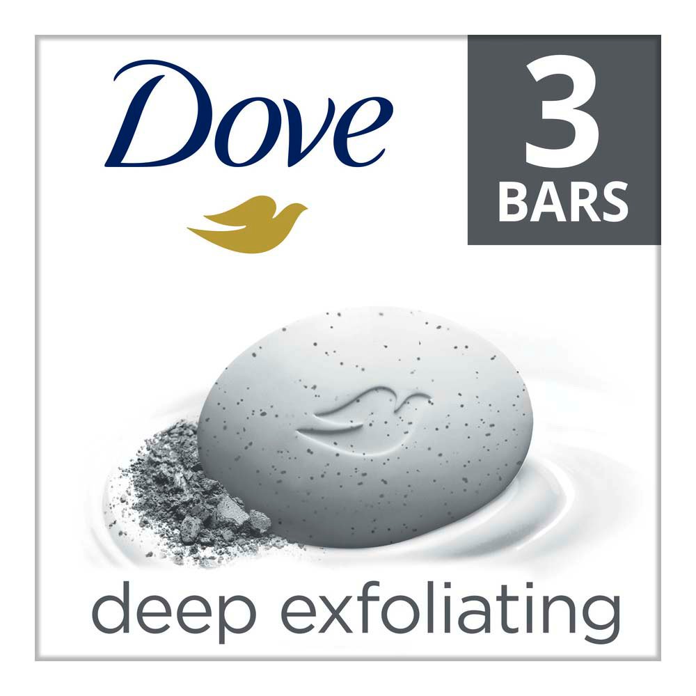 Dove Deep Exfoliating Soap Bar - Charcoal Powder & Glycerin