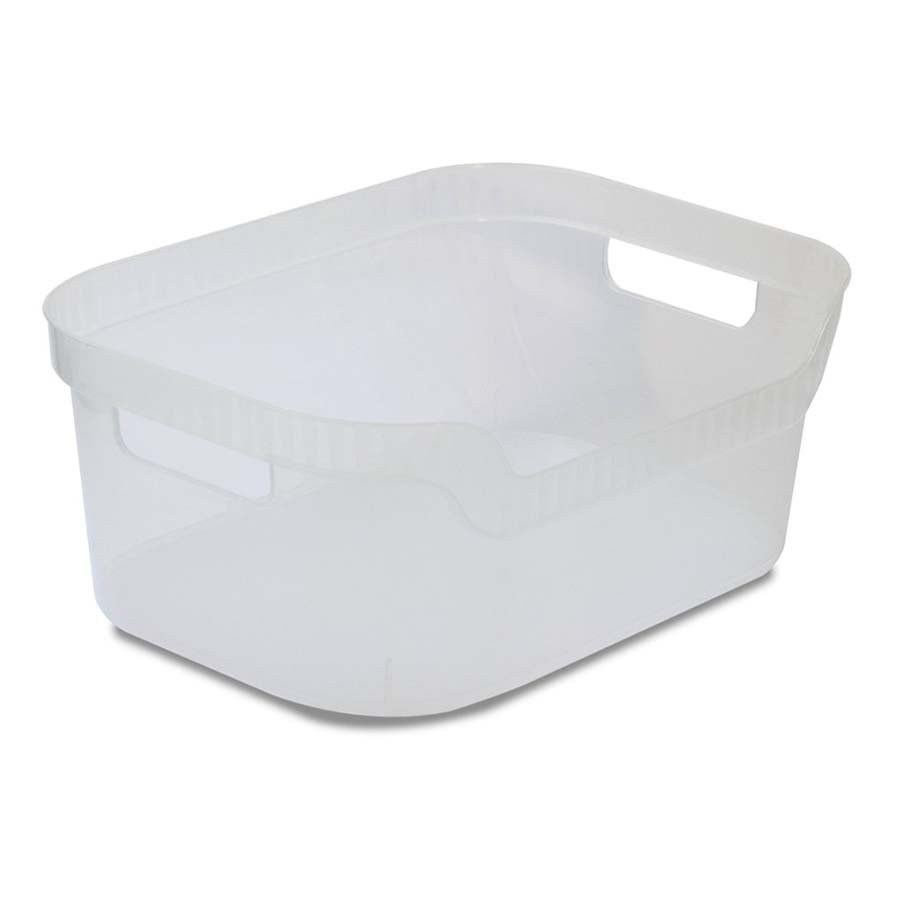 Hemisphere Trading Easy Front Storage Bin - Clear