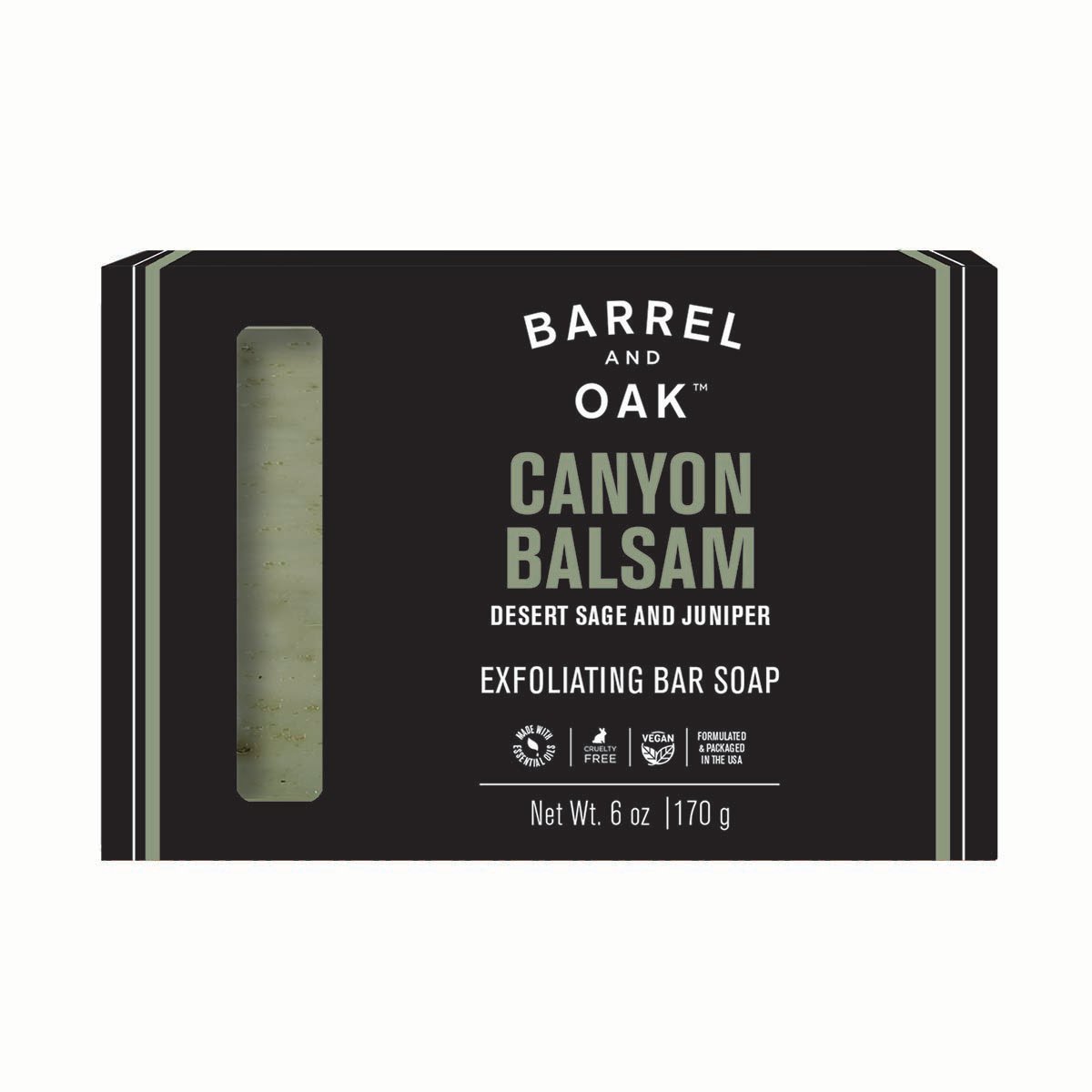 Barrel and Oak Exfoliating Bar Soap - Canyon Balsam