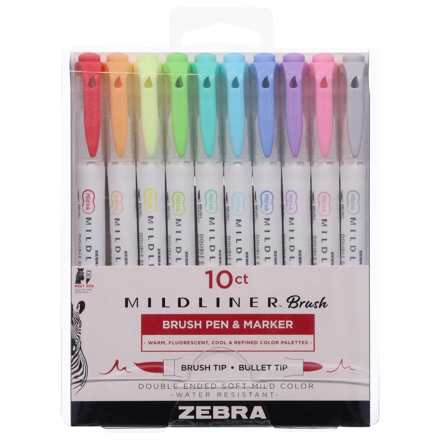 Zebra Mildliner Brush Pen & Marker Set - Assorted Ink