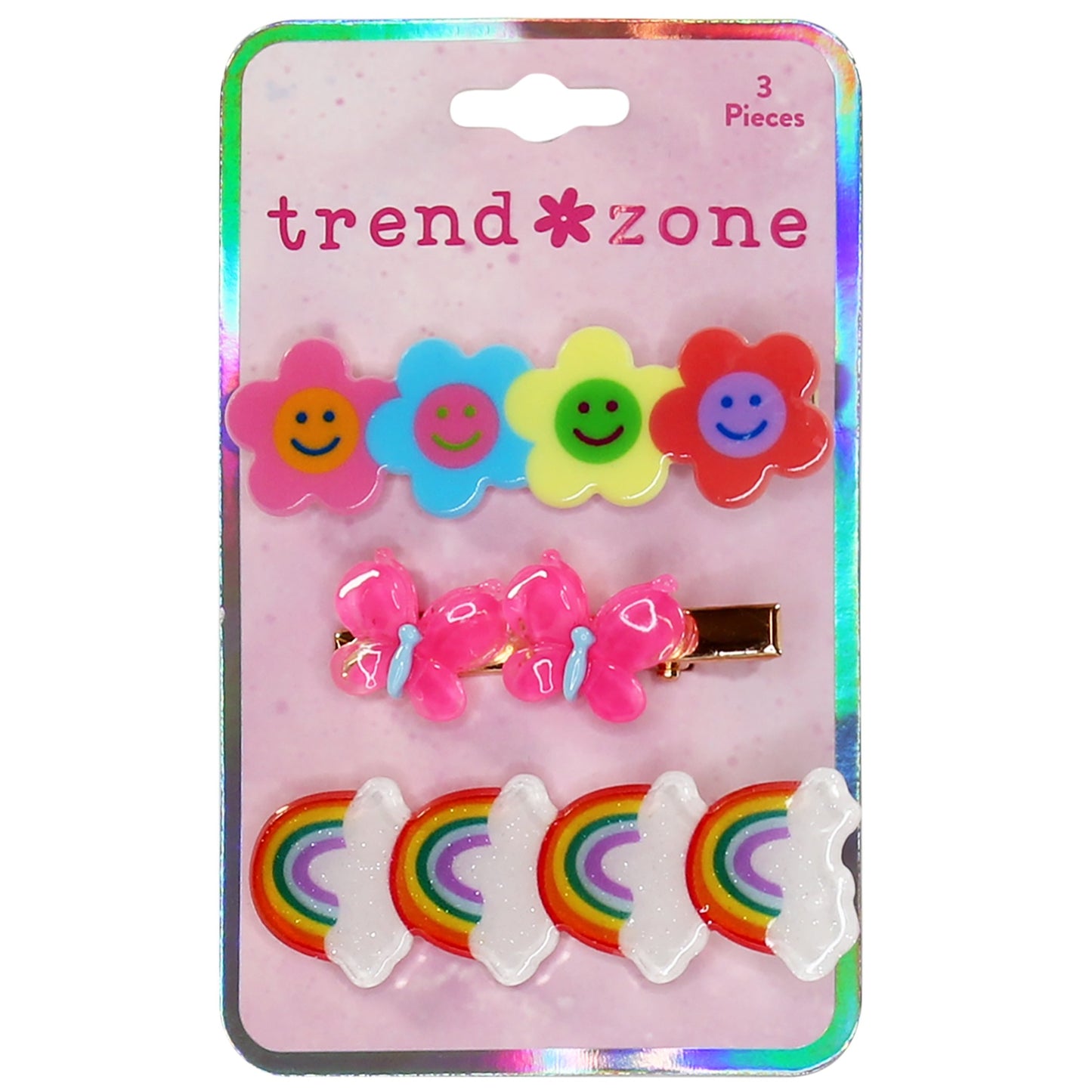 Trend Zone Assorted Motif Metal Salon Clips