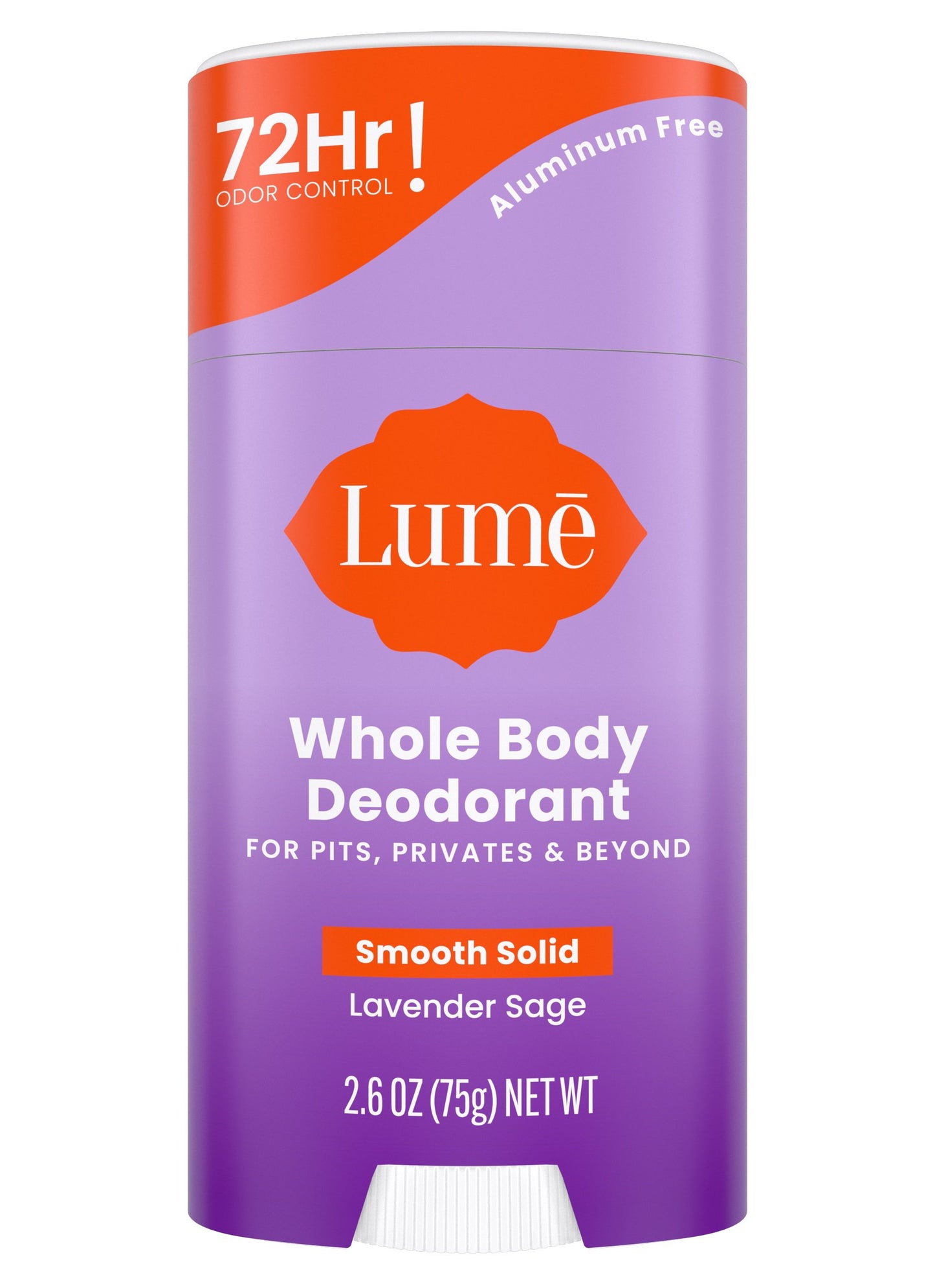 Lume Whole Body Women's Deodorant - Smooth Solid Stick - Aluminum Free - Lavender Sage Scent - 2.6oz