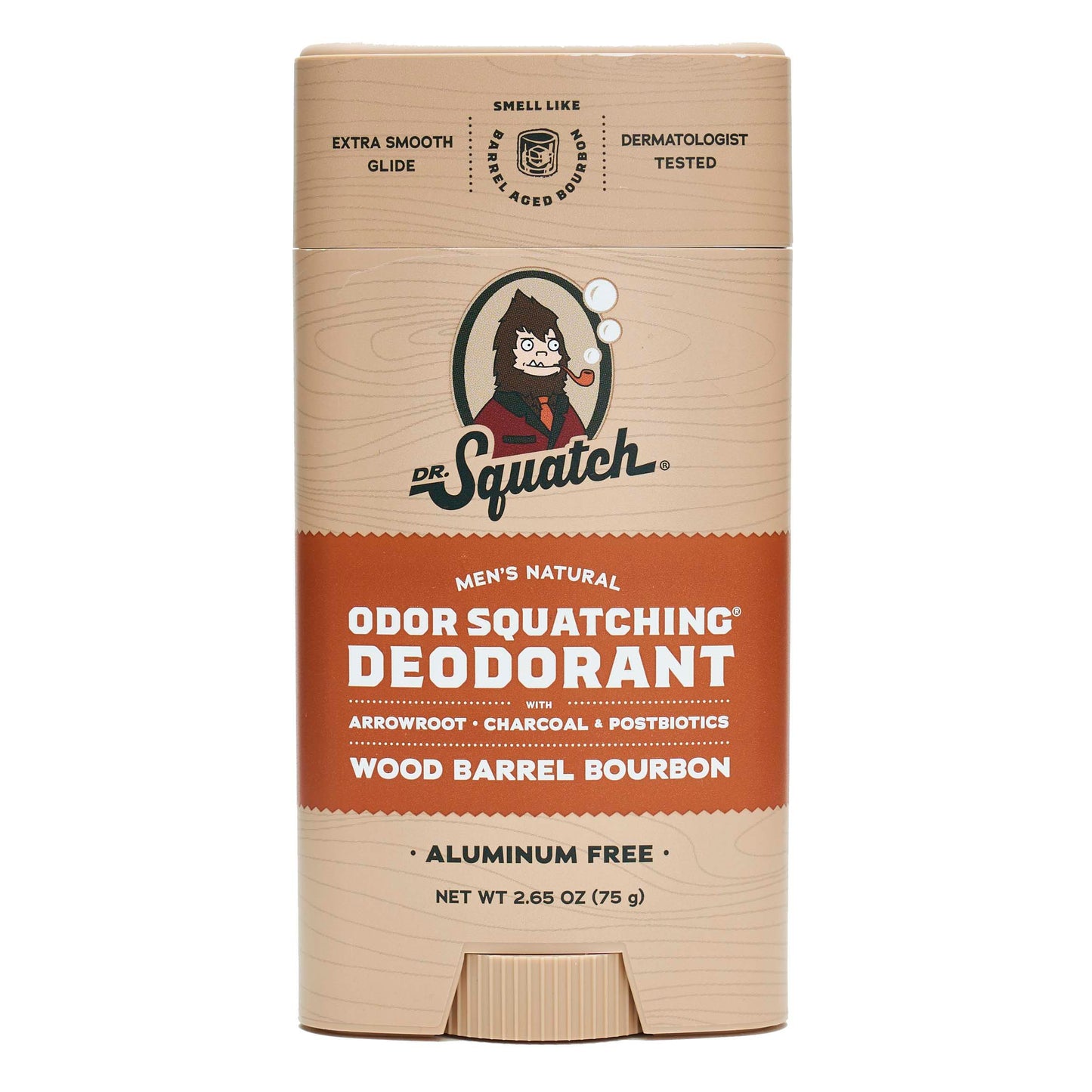 Dr. Squatch Men's Natural Odor Squatching Deodorant - Wood Barrel Bourbon