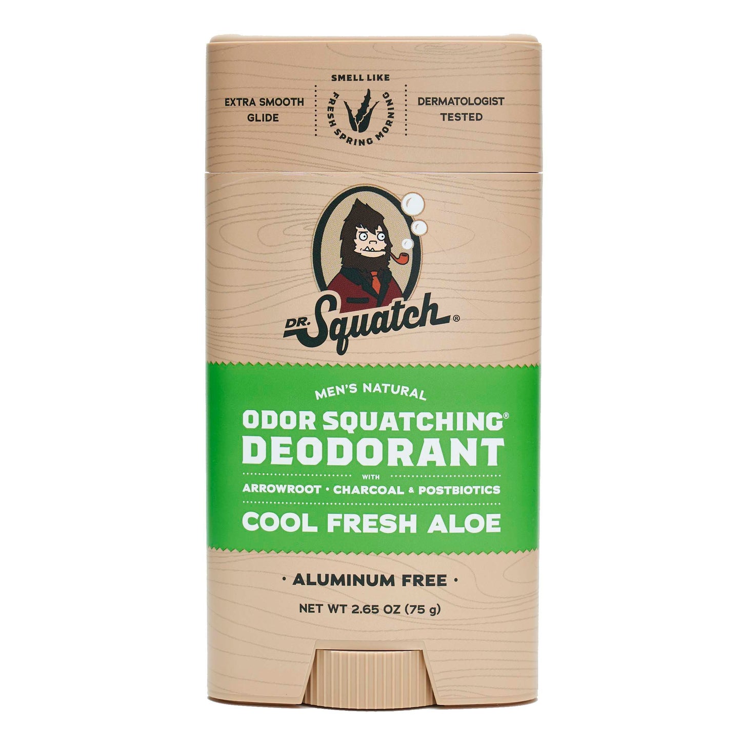 Dr. Squatch Men's Natural Odor Squatching Deodorant - Cool Fresh Aloe