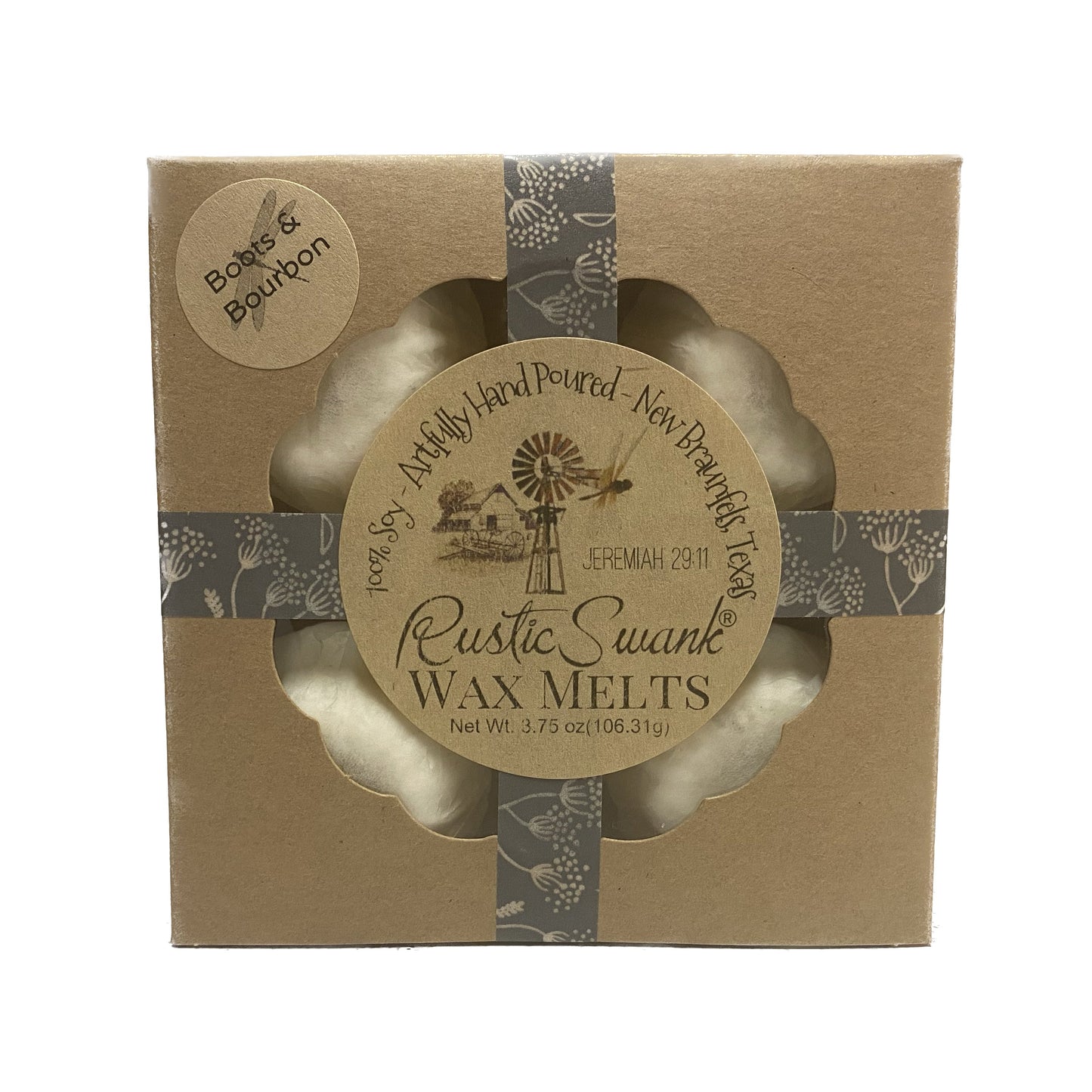Texas Proud Rustic Swank Boots & Bourbon Wax Melts, 5 ct