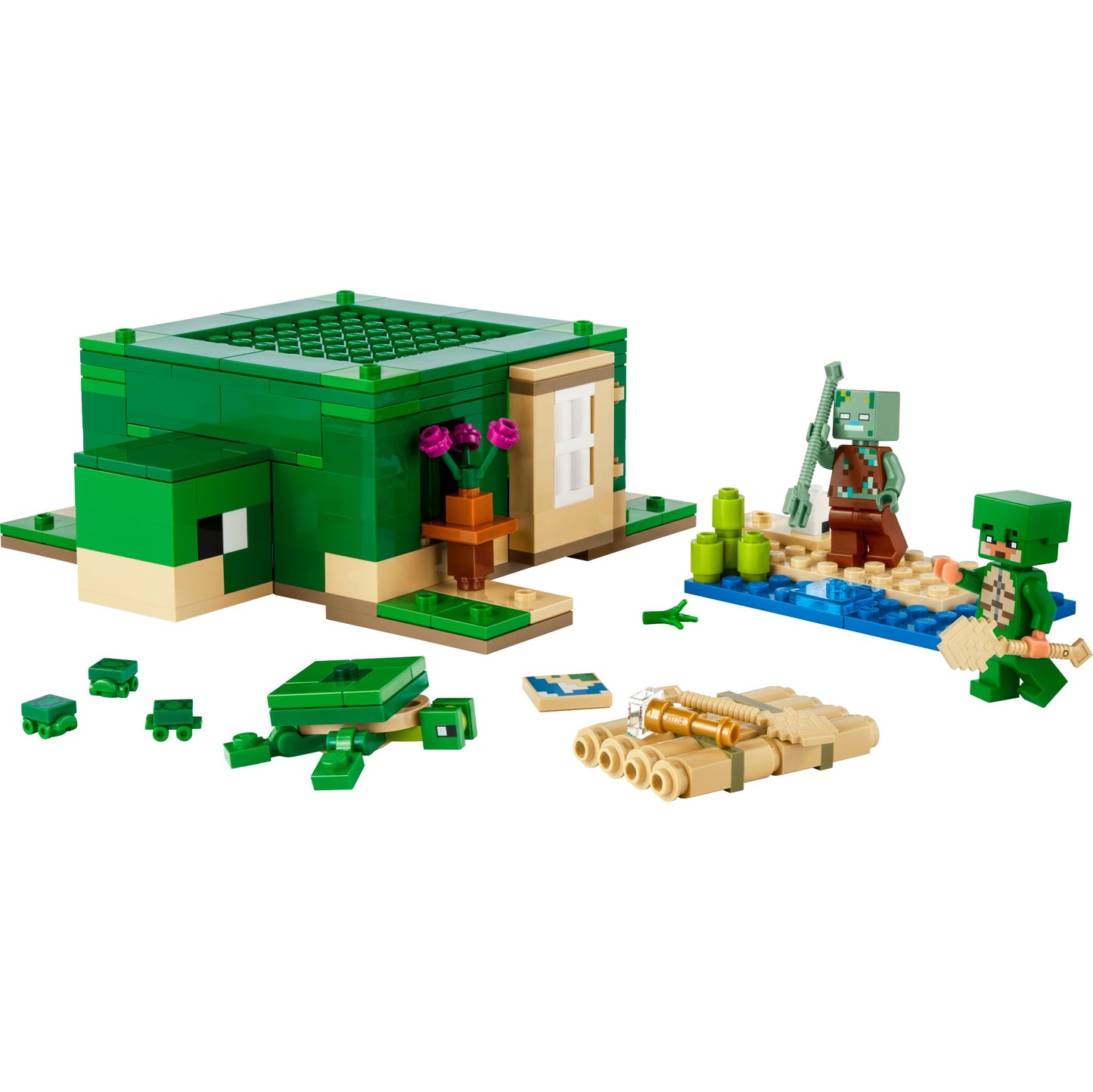 LEGO Minecraft The Turtle Beach House Set