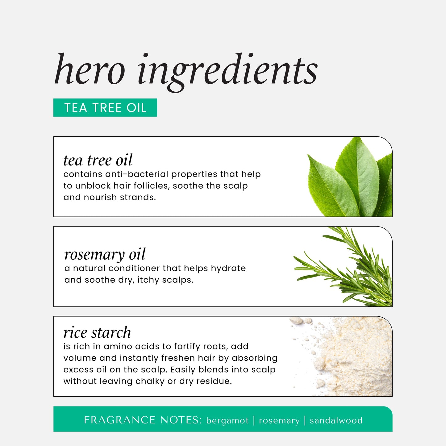 HASK Tea Tree Oil & Rosemary Scalp Detox Dry Shampoo